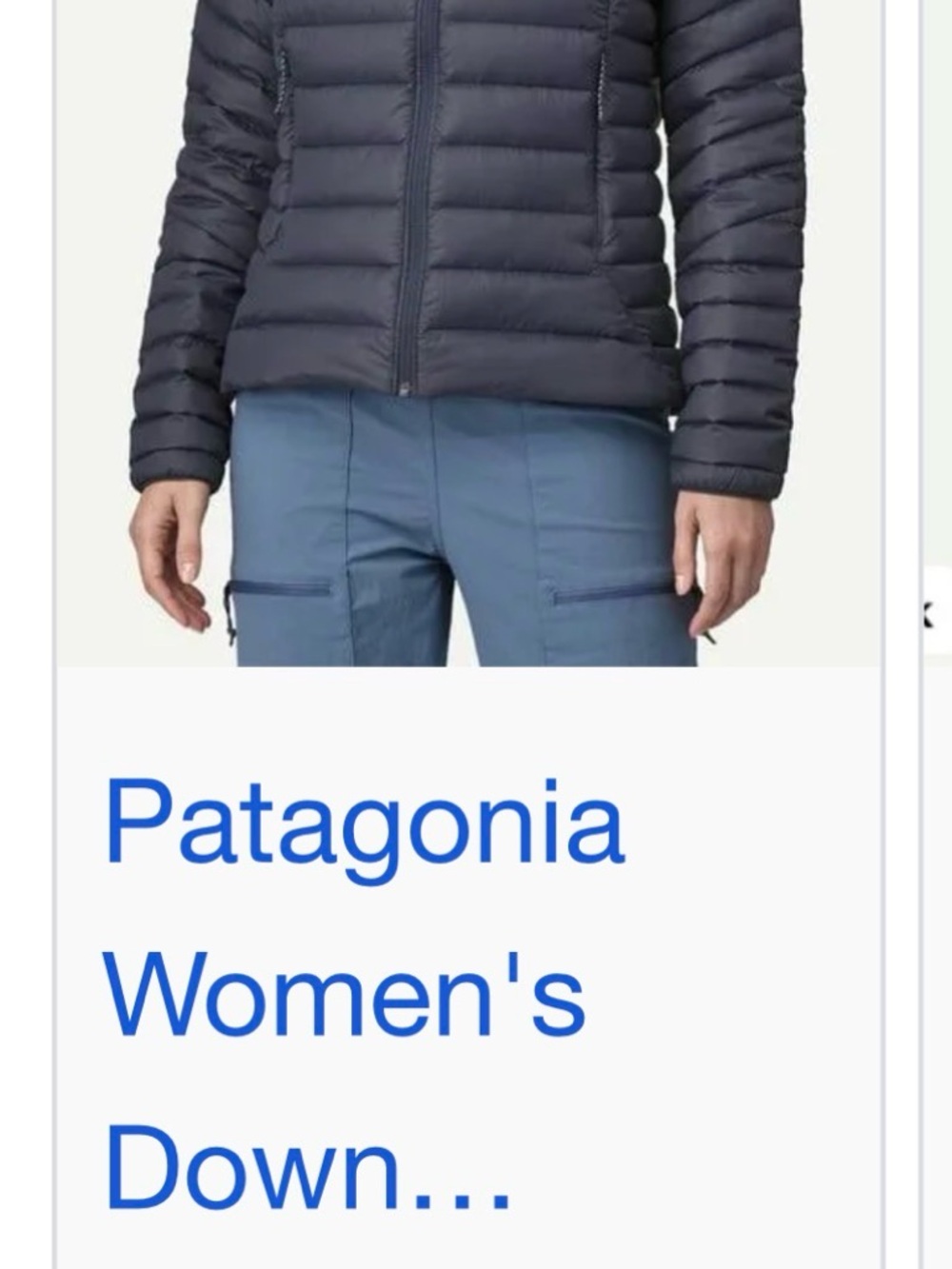 Patagonia Women's Puffer Jacket - Navy